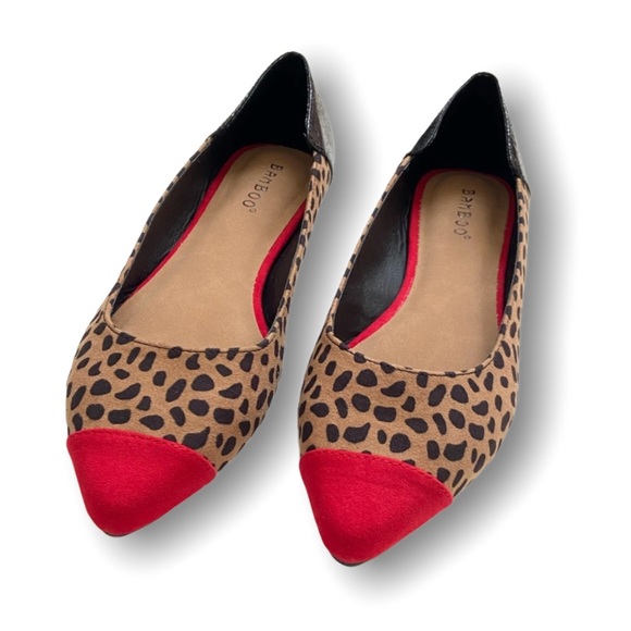 #245 Cheetah Print Red Tip Platforms - Picture 6 of 12
